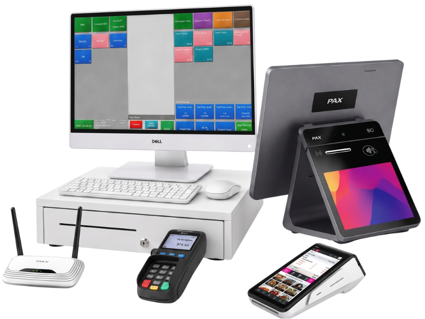 POS hardware and payment devices offered through TD Transactions